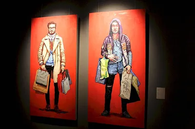 Портрет Шнурова продали на аукционе \"Искусство за бухло\" за 25 бутылок