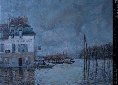 Настенная картина Альфред Sisley, картина маслом, прожектор в порте-Марли,  эстетическое изображение, художественное оформление, украшение для дома |  AliExpress