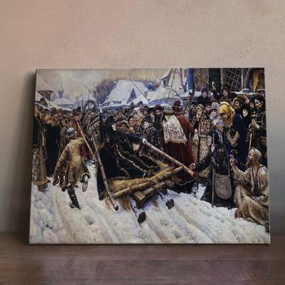 Затаскивали в музей впятером: в Новосибирск привезли 200-килограммовую  картину «Покорение Сибири Ермаком» - KP.RU