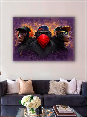 Картина на холсте «Три обезьяны», постер с принтом животных, Картина на  холсте для гостиной, спальни, интерьер, настенное искусство, домашний декор  | AliExpress