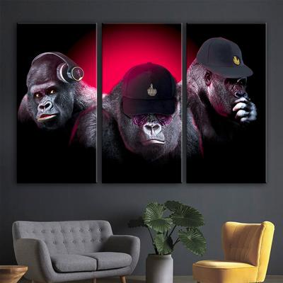 Картина \"Три стильные обезьяны\" | Интернет-магазин картин \"АртФактор\"