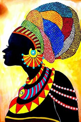 Африканский стиль в живописи - 94 фото