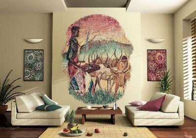 Африканский стиль в интерьере квартиры: особенности, мебель, декор, кухня,  спальня, ванная комната