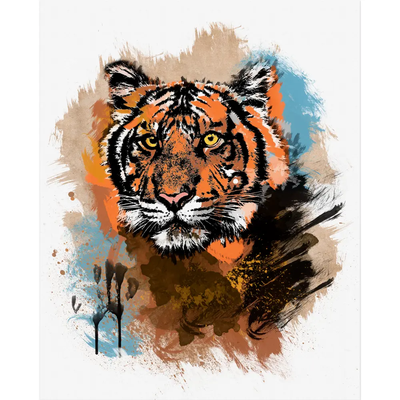 Картина на холсте Постер-лайн Тигр 40x50 см по цене 402 ₽/шт. купить в  Москве в интернет-магазине Леруа Мерлен
