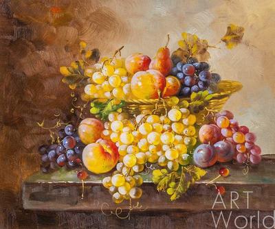 Картина Картина маслом \"Натюрморт с фруктами в стиле барокко N4\" 50x60  MP201102 купить в Москве