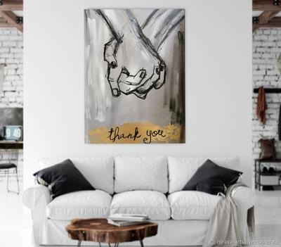 Картина пара влюблённых, картина руки в стиле лофт в интернет-магазине  Ярмарка Мастеров по цене 25000 ₽ – MIAM0BY | Картины, Краснодар - доставка  по России