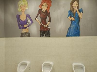 Рисунки в туалете | Пикабу