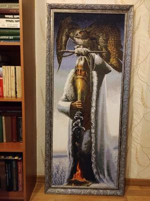 Картина из дерева Константина Васильева \"Северный орёл\"