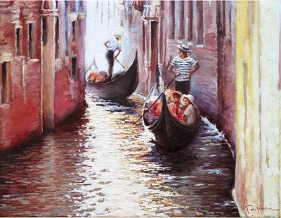 Картина \"Венеция\", холст 70х50 см, автор К. Кукольников - купить по низкой  цене в интернет-магазине OZON (229402483)
