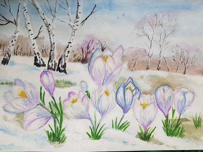 Купить картину Весна пришла в Москве от художника Мантров Дмитрий