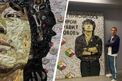 Купить картину маслом Портрет рок музыканта Виктора Цоя (группа \"Кино\") от  5660 руб. в галерее DasArt