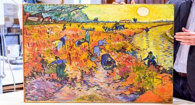 Картина Винсента Ван Гога \"Цветение миндаля\" матовый холст в раме 30x35 см  по цене 4830 ₽/шт. купить в Кемерове в интернет-магазине Леруа Мерлен
