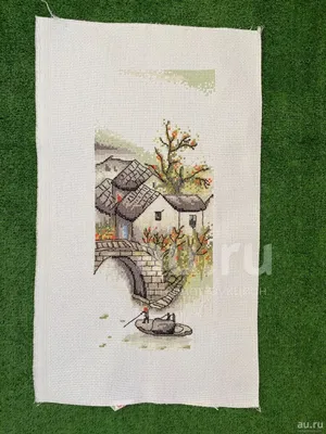 Вышитая крестиком картина \"Лилии в пруду\" купить на Ярмарках. Купить  изделие ручной работы (хенд мейд) в Украине. | Картины вышитые, Сумы.