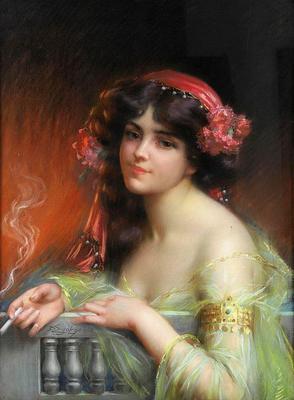 Картина А. Г. Венецианова «Девушка в клетчатом платке» — описание