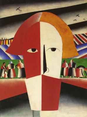 Казимир Северинович Малевич - Голова крестьянина, 1929, 54×72 см: Описание  произведения | Артхив