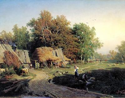 Картина «Болото в лесу. Осень», Фёдор Васильев — описание