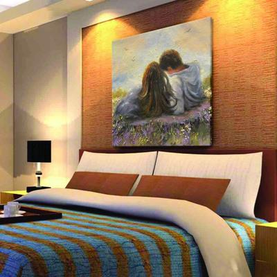 Картина на холсте для интерьера на стену в спальню, гостиную, прихожую,  детскую, кухню, офис - Красивая абстракция Сине-серые узоры с золотом 60х80  - купить по низкой цене в интернет-магазине OZON (706624753)