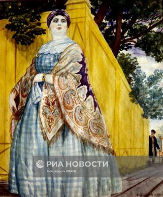 Купить картину Крещенское водосвятие Кустодиев Борис на стену от 530 руб. в  DasArt