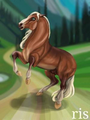 Лошадь Аниме Животное Легендарное существо, конь, лошадь, легендарное  существо png | PNGEgg