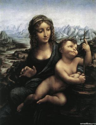 Картина Мадонна Литта Леонардо да Винчи купить репродукцию на холсте -  Галерея Бэнкси