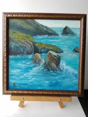 Масляная картина Вечернее море 110x140 см NN-142917 - ON24.ee Мебель и  интерьер