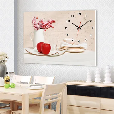 Картины на кухню с часами \"Прованс\" картины/для кухни/на стену/модульные/современные/интерьерные/для  интерьера/декор на стену/декор стены для кухни - купить по выгодной цене в  интернет-магазине OZON (501290554)