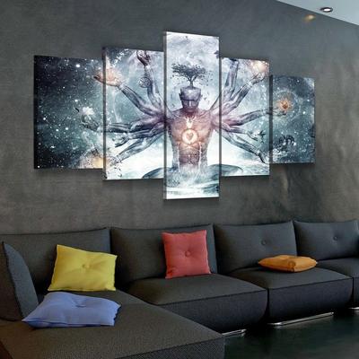 Современные картины на холсте для гостиной, 5 шт., модульные картины на  мотоцикл, украшение для дома | AliExpress