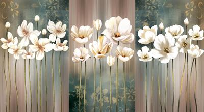 Модульная картина Цветы на длинных стеблях на стену – Купить в интернет  магазине недорого | Фото и Цены в каталоге allstick.ru