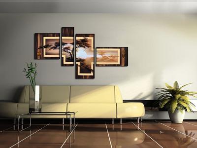 Модульные картины в интерьере гостиной над диваном (12 фото)