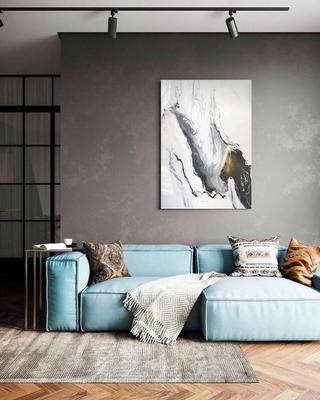 Картины в гостиной над диваном: какими бывают и как подобрать?