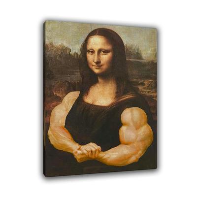 Картина для интерьера на холсте Мускулистая Мона Лиза 30x40 - купить по  низкой цене в интернет-магазине OZON (230572625)