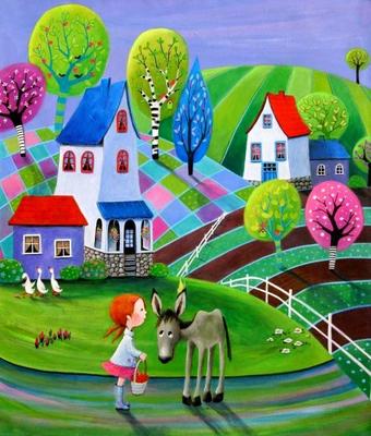 Наивное искусство или иллюстрации для детей - Блог BeMyPaint | Art  painting, Saatchi art, Whimsical art