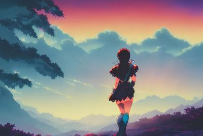 Anime Girl Art 4K Wallpaper iPhone HD Phone #6520f