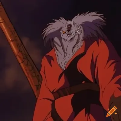 Werewolf in anime form on Craiyon