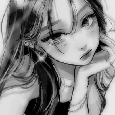 Красивые аниме аниме девушка с чё…» — создано в Шедевруме
