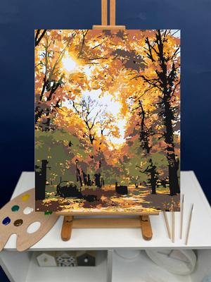 Картина «Осенний пейзаж» Холст на картоне, Масло 2017 г.