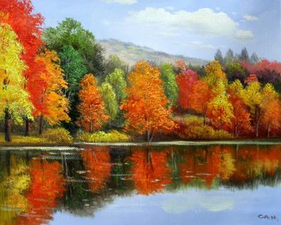 Осенний пейзаж - это восхитительная картина! | Рисование как хобби | Дзен
