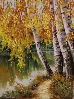 Картина на холсте \"Очарование осени\" - Картины Осенние пейзажи | Осенний  пейзаж, Рисунки пейзажей, Пейзажи