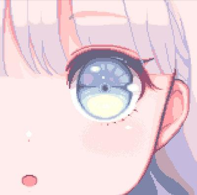 anime girl pixel art