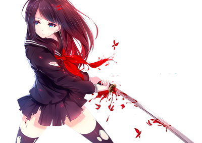 Anime girl PNG transparent image download, size: 1500x1060px