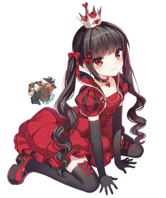 Anime girl PNG transparent image download, size: 1854x2200px