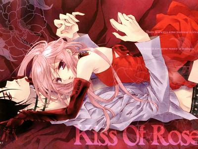 Картинки Поцелуй Принцессы Роз Аниме 1600x1200