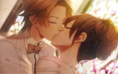 поцелуй аниме персонажа аниме пара поцелуев эскиз с цветными карандашами  Иллюстрация штока - иллюстрации насчитывающей выражение, целовать: 244820258