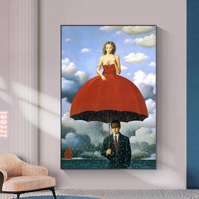 Картина на холсте Сюрреализм классический Рене Магритт постеры и принты  квадратные картины на стену для гостиной украшение для дома | AliExpress