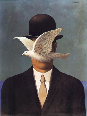 Картина «Человек в котелке», Рене Магритт — описание