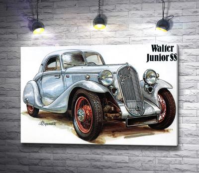 Картина \"Постер ретро авто Walter Junior SS\" | Интернет-магазин картин  \"АртФактор\"