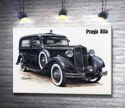 Картина \"Ретро авто Praga Alfa\" | Интернет-магазин картин \"АртФактор\"