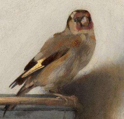 Живопись_Nina - \"ЩЕГОЛ\" .Голландский художник Фабрициус , ученик Рембрандта  и учитель Вермеера нарисовал простую птичку. Но она оказалась совсем не  простая , во-первых , в нарушении всех тогдашних канонов он нарисовал темное