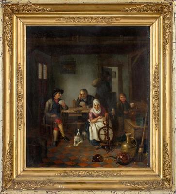 Старинная картина \"Голландская жанровая сцена\" - Европейская живопись  купить в Москве | rus-gal.ru