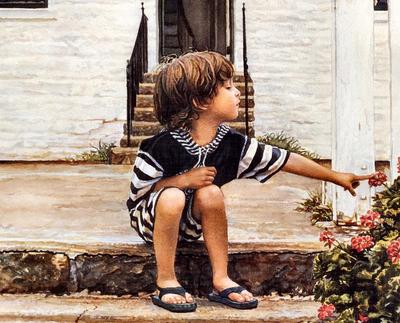 Женщины, солнечный свет и дети в картинах Стива Хэнкса